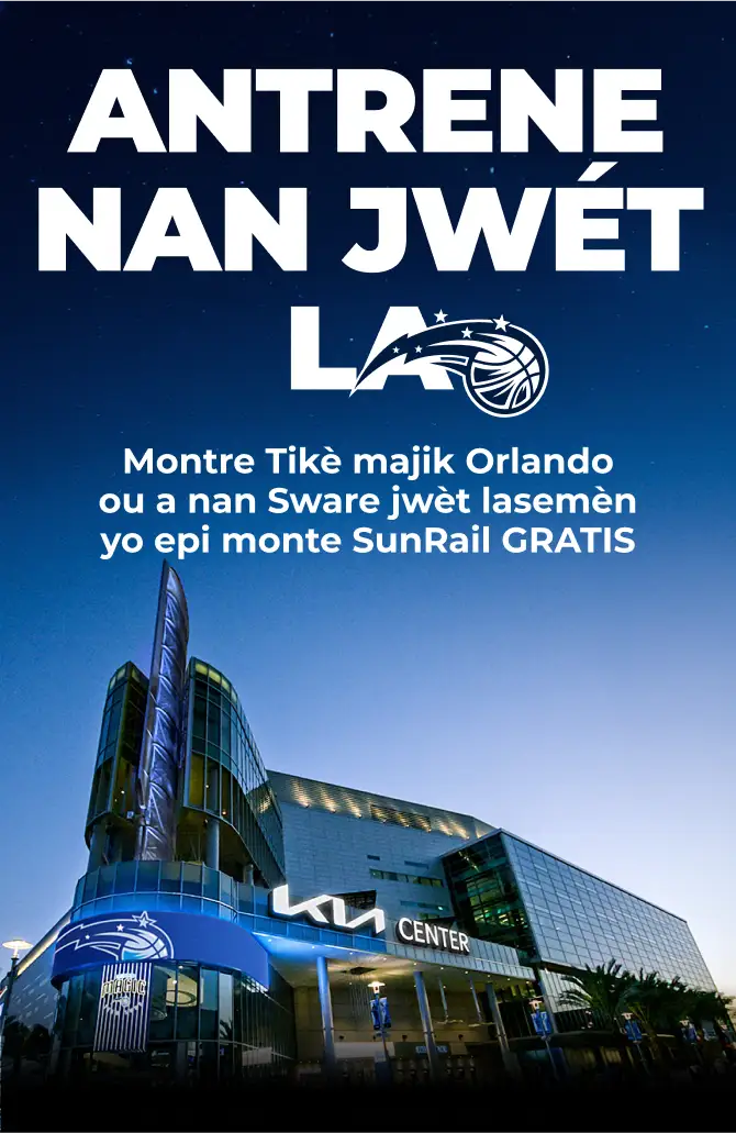 Train to the Game - Show Your Orlando Magic Ticket on Weekday Game Nights and Ride SunRail FREE