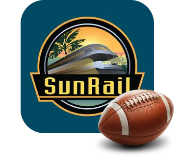 SunRail App Icon - with footbal