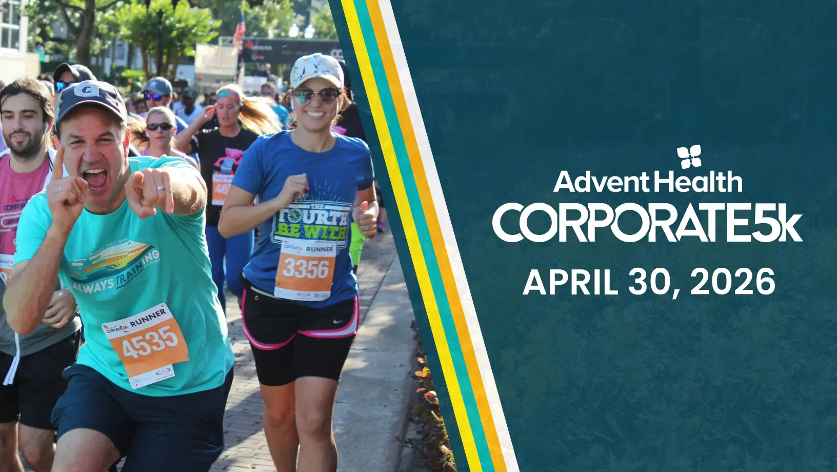 AdventHealth Corporate5k, Thursday, April 30, 2026.