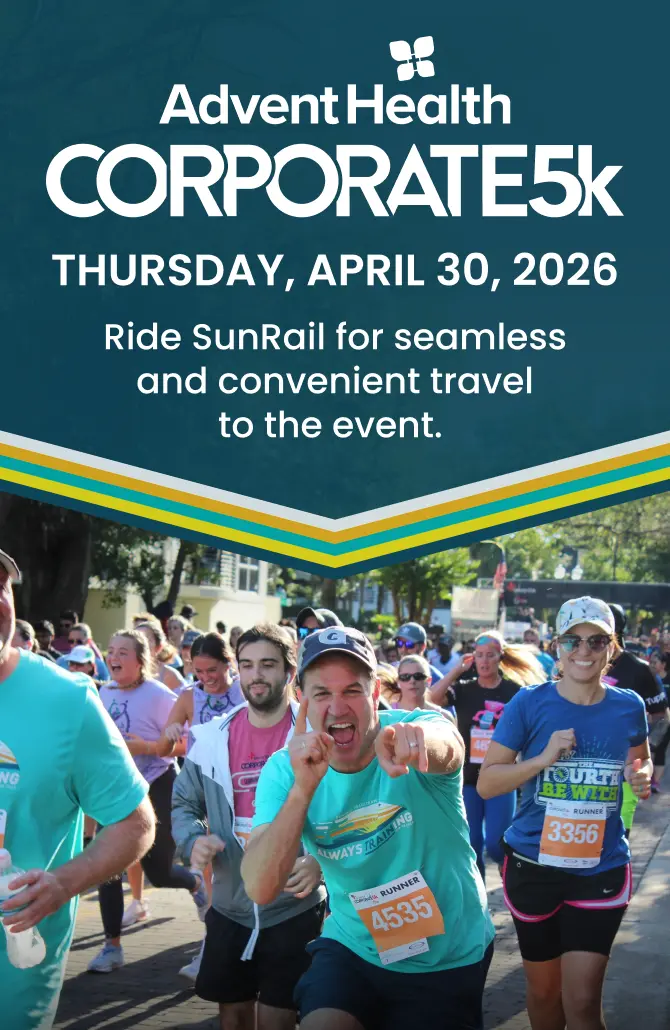 Ride SunRail for seamless and convenient travel to the event.
