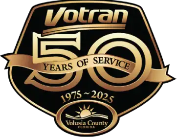 Votran 50 years of service logo