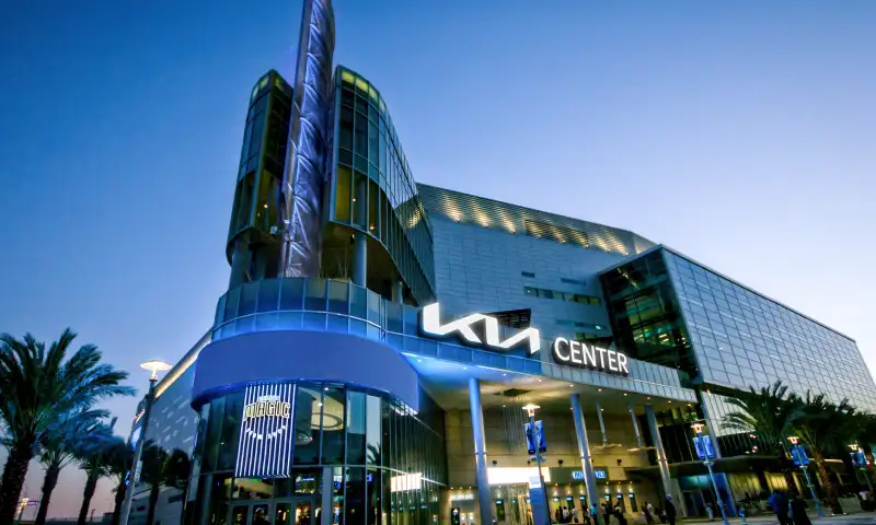 Kia Center at twilight